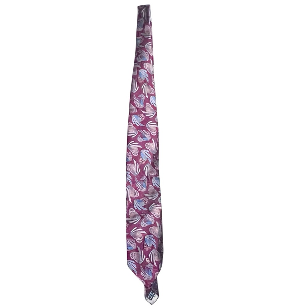 Christian Dior Preppy Office Old Money Tie Grandpa Retro Vintage Purple Gray - Picture 6 of 9
